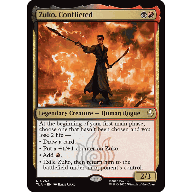 TLA 253 内心纠结的苏科  Zuko, Conflicted 万智牌 闪 R