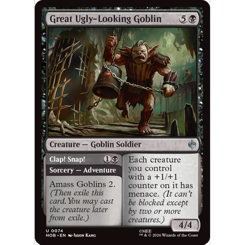HOB 74 强壮丑陋的半兽人 Great Ugly-Looking Gobli 万智牌 闪 U