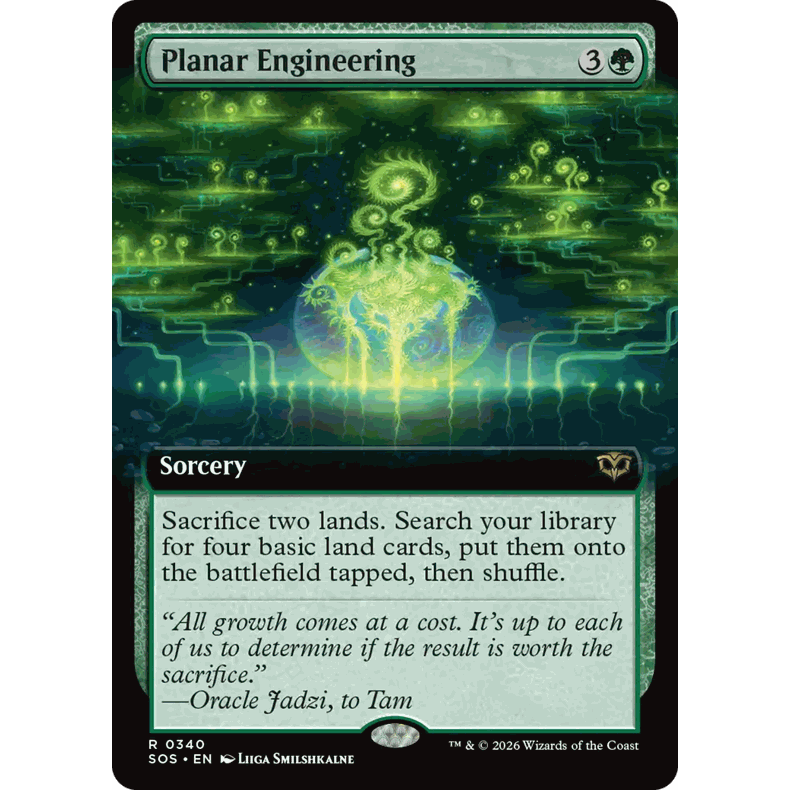 SOS 340 时空工程 Planar Engineering 万智牌 闪 R 扩画