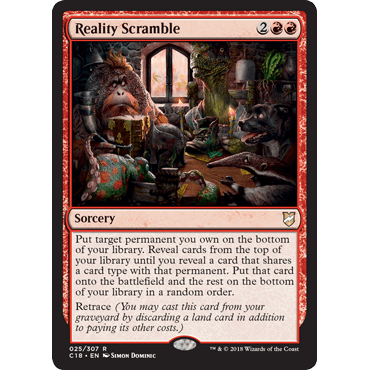 C18 25 搅乱现实 Reality Scramble 万智牌 闪 R