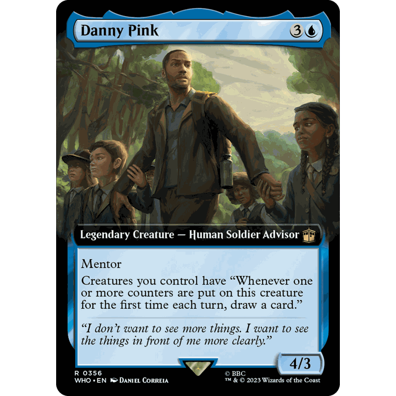 WHO 356/947 丹尼·平克 Danny Pink  万智牌 R 扩画 潮涌闪