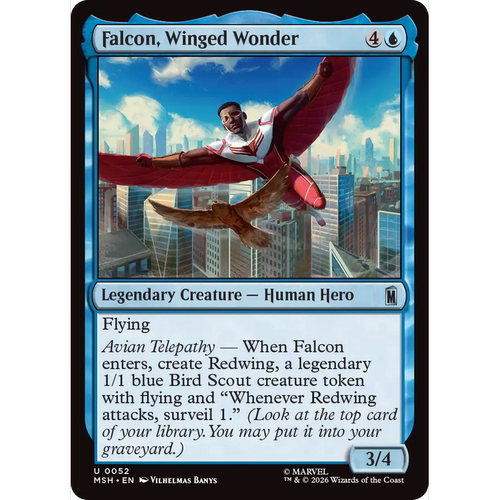 MSH 52 展翼奇侠猎鹰 Falcon, Winged Wonder 万智牌 闪 U