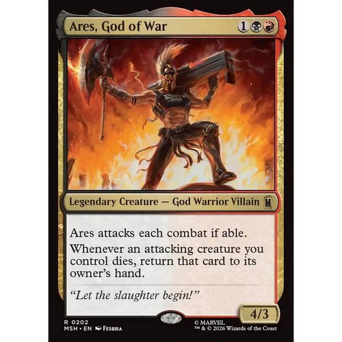 MSH 202 战神阿瑞斯 Ares, God of War 万智牌 闪 R