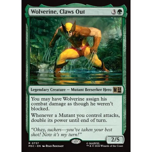 MSC 737 利爪尽出金刚狼 Wolverine, Claws Out 万智牌 速战 闪 R