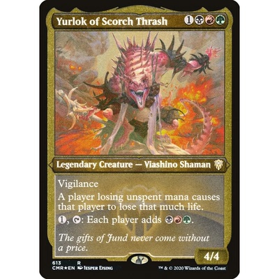 CMR 613 焰击族的尤洛克Yurlok of Scorch Thrash万智牌 蚀刻闪 R