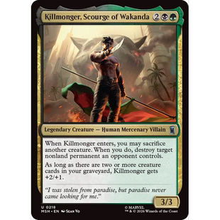 MSH 218 瓦坎达灾祸克尔芒戈 Killmonger 万智牌 闪 U