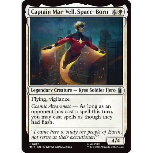 MSH 12太空人马威尔队长Captain Mar-Vell,Space-Born万智牌 闪 U