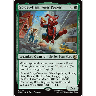 SPM 114 蜘猪侠彼得·博克 Spider-Ham, Peter Porker万智牌 闪 R