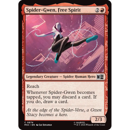 MSC 874 自由精神蜘蛛格温 Spider-Gwen 万智牌 速战 闪 C