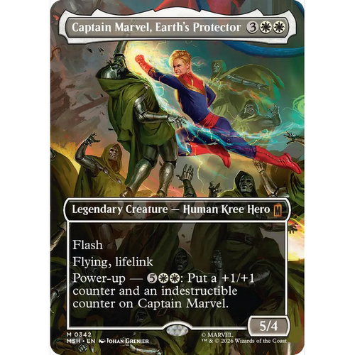 MSH 342地球保护者惊奇队长Captain Marvel万智牌 闪 场景 异画 M