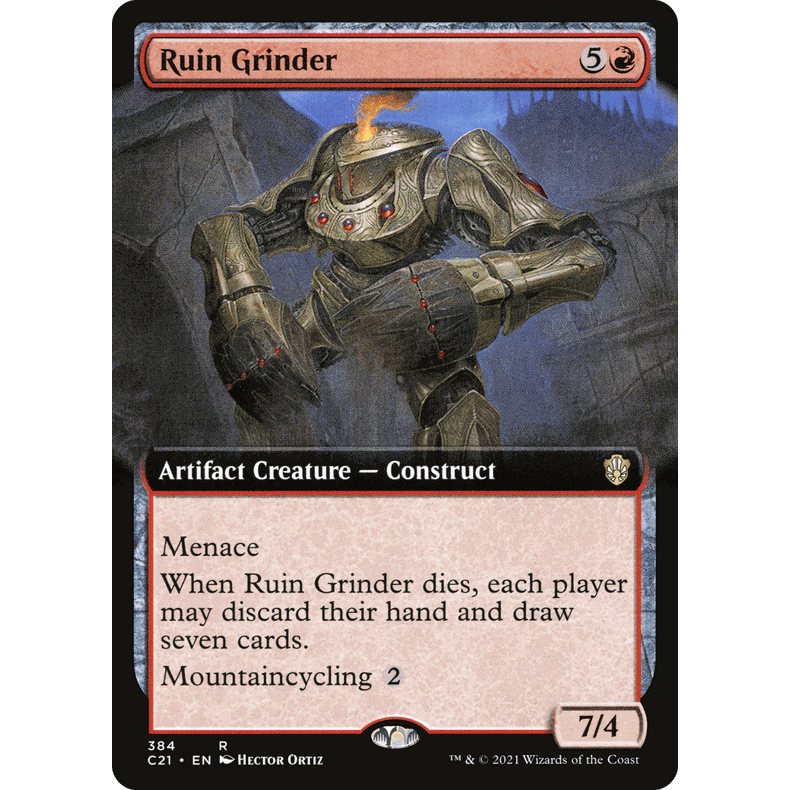 C21 384 遗迹碾磨工 Ruin Grinder 万智牌 闪 R 扩画