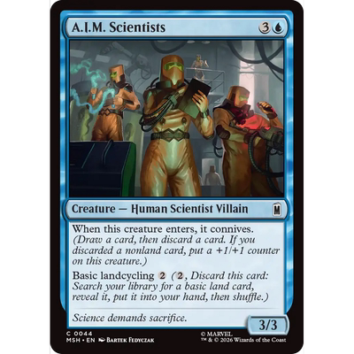 MSH 44 先进概念力学科学家 A.I.M. Scientists 万智牌 闪 C