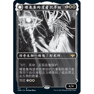 VOW 317 曙鹿集殉道者凯蒂妲 万智牌 闪 R 异画