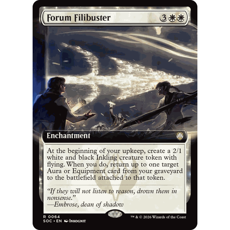 SOC 64 论坛冗辩 Forum Filibuster 万智牌 扩画 R 闪