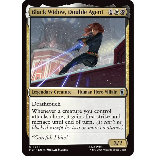 MSH 208 双面特工黑寡妇 Black Widow, Double Agent 万智牌 闪 U