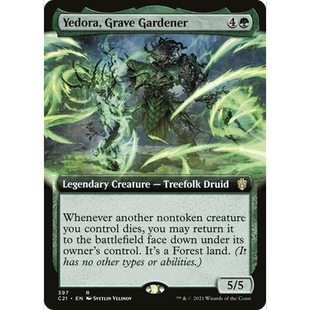 C21 397 护墓灵叶朵拉 Yedora, Grave Gardener 万智牌 闪 R 扩画