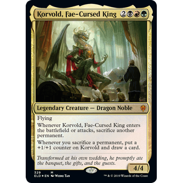 ELD 329 受诅国王寇沃 Korvold, Fae-Cursed King 万智牌 闪 M
