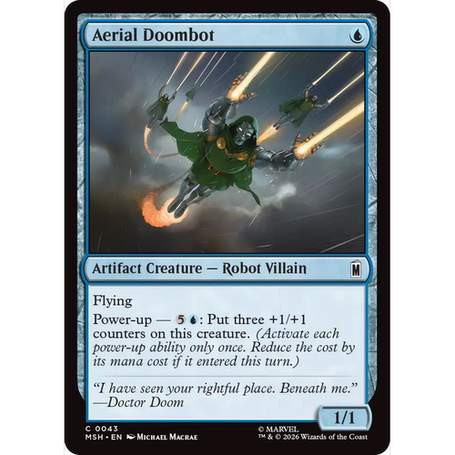 MSH 43 飞空毁灭机器人 Aerial Doombot 万智牌 闪 C