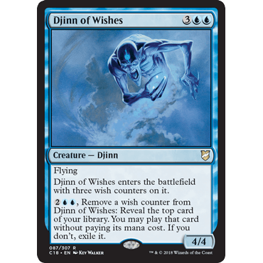 C18 87 祈愿巨灵 Djinn of Wishes 万智牌 闪 R