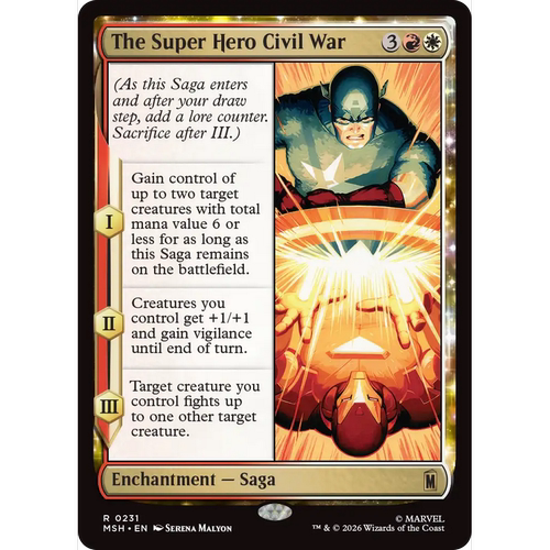 MSH 231 超级英雄内战 The Super Hero Civil War 万智牌 闪 R