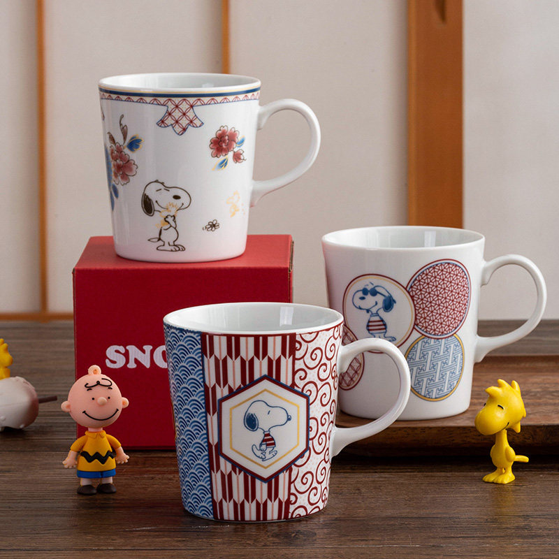 snoopy官方正品进口陶瓷马克杯