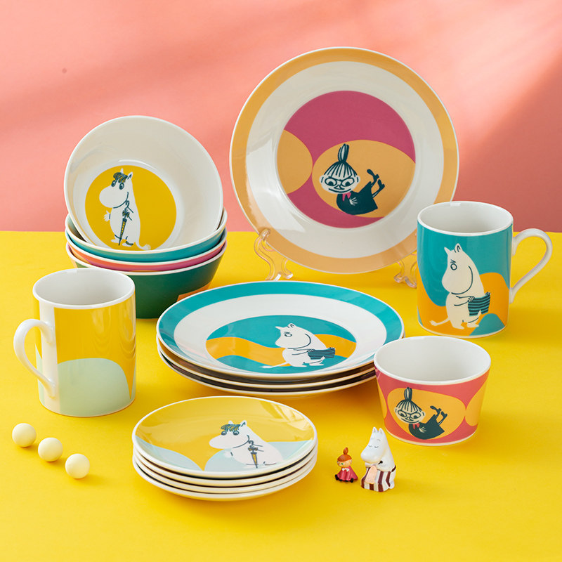 姆明Moomin卡通盘子平盘碟子餐具