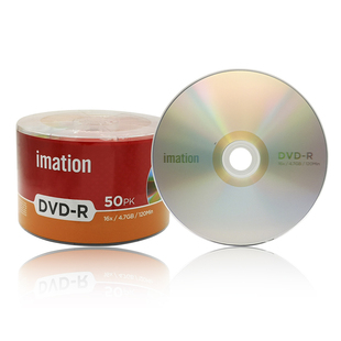 怡敏信Imation台产DVD-R DVD+R空白光盘50片装4.7g刻录盘刻录碟片