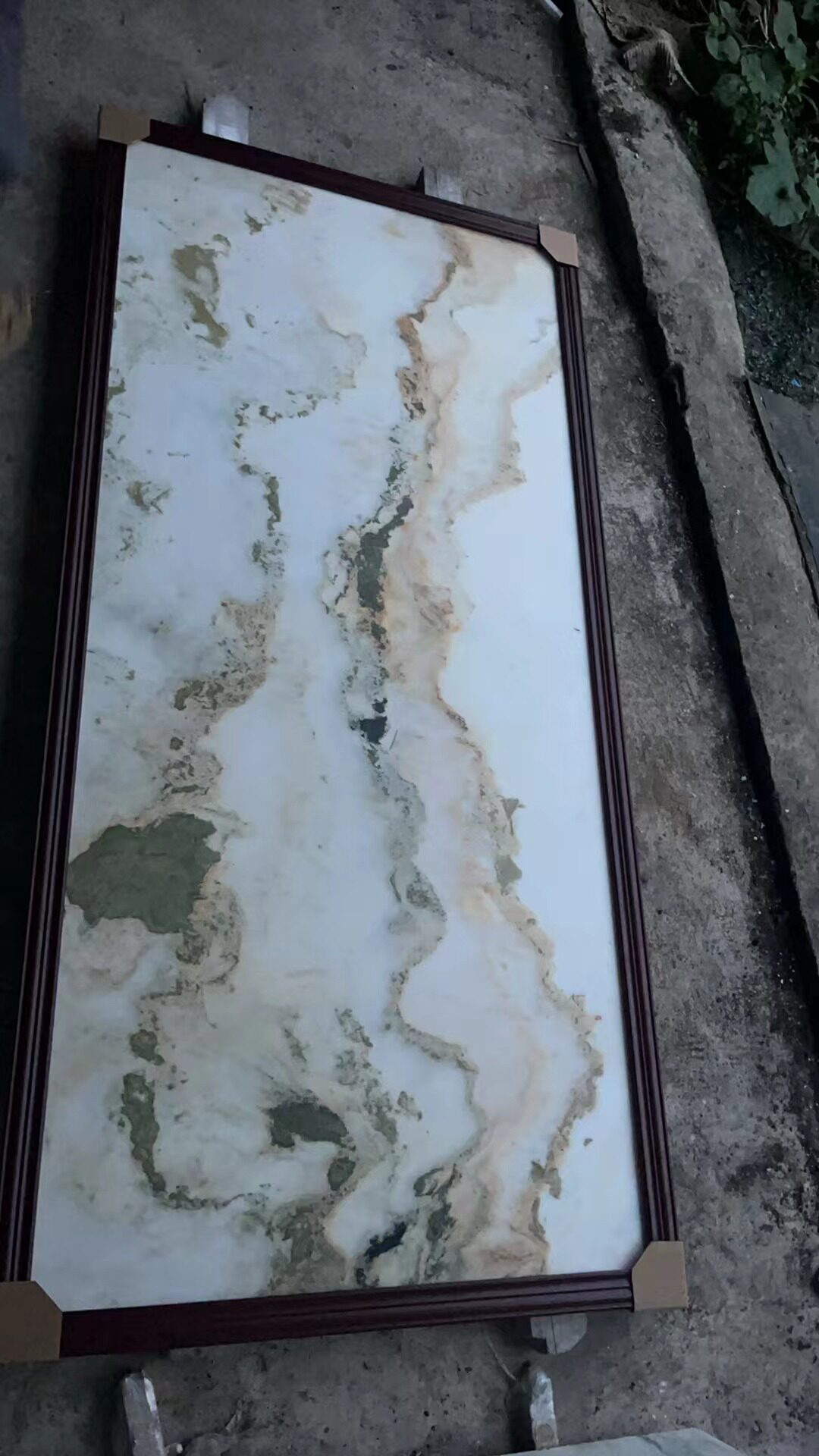 云南天然云石山水画定制各种尺寸天然大理石