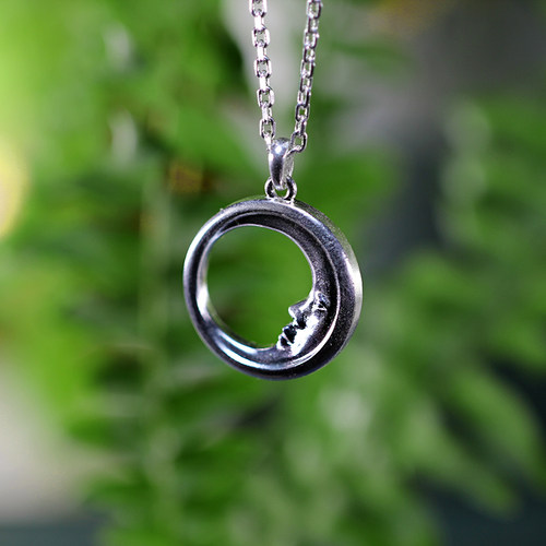 情侣足银高温珐琅吊坠原创设计