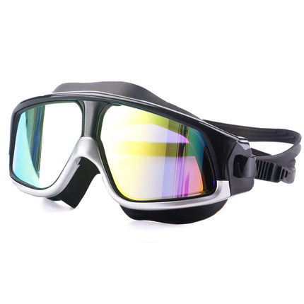 振亚大框泳镜炫彩电镀高清防雾近视防水游泳眼镜炫酷游泳装备包邮