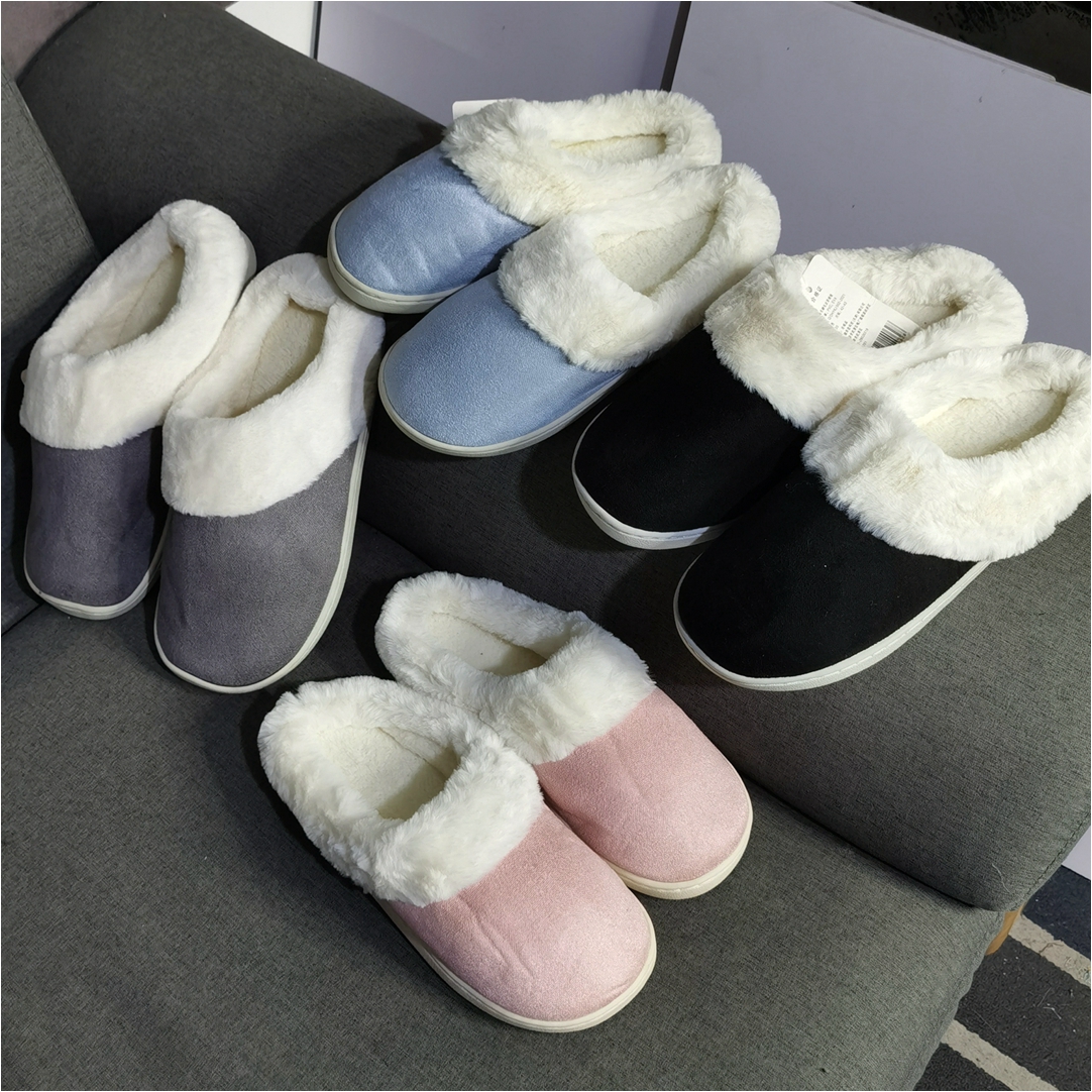 好品质加厚秋冬舒适男女款家居加绒棉拖鞋保暖情侣拖鞋I52