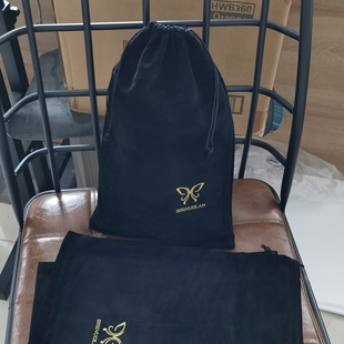 8个装 家居旅行袋多用途鞋袋收纳衣物收纳整理抽绳金丝绒束口袋U3