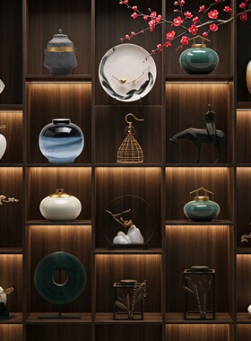 新中式软装摆件别墅酒店