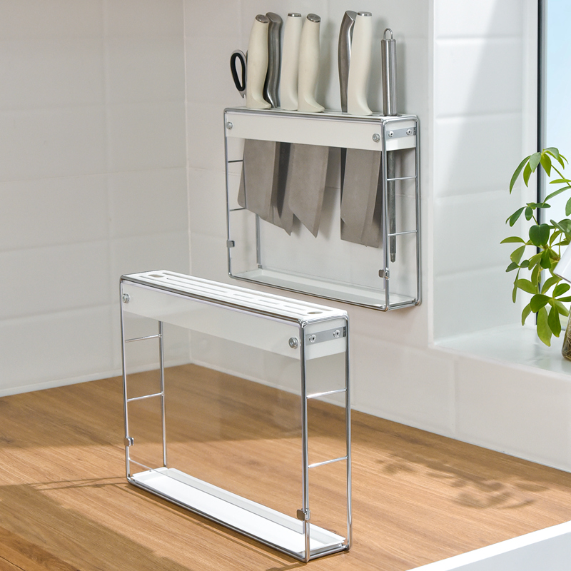 壁挂设计窄款多功能收纳刀具