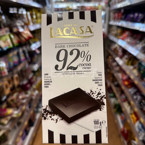Lacasa乐卡莎92%黑巧克力