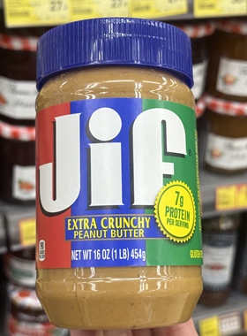 香港代购美国Jif积富EXTRA CRUNCHY  PEANUT  BUTTER粗粒花生酱