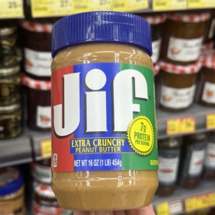 香港代购美国Jif积富EXTRA CRUNCHY PEANUT BUTTER粗粒花生酱