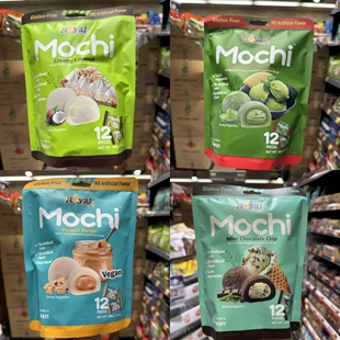 香港代购台湾进口皇族薄荷巧克力碎夹心糯米糍麻薯大幅180g零食