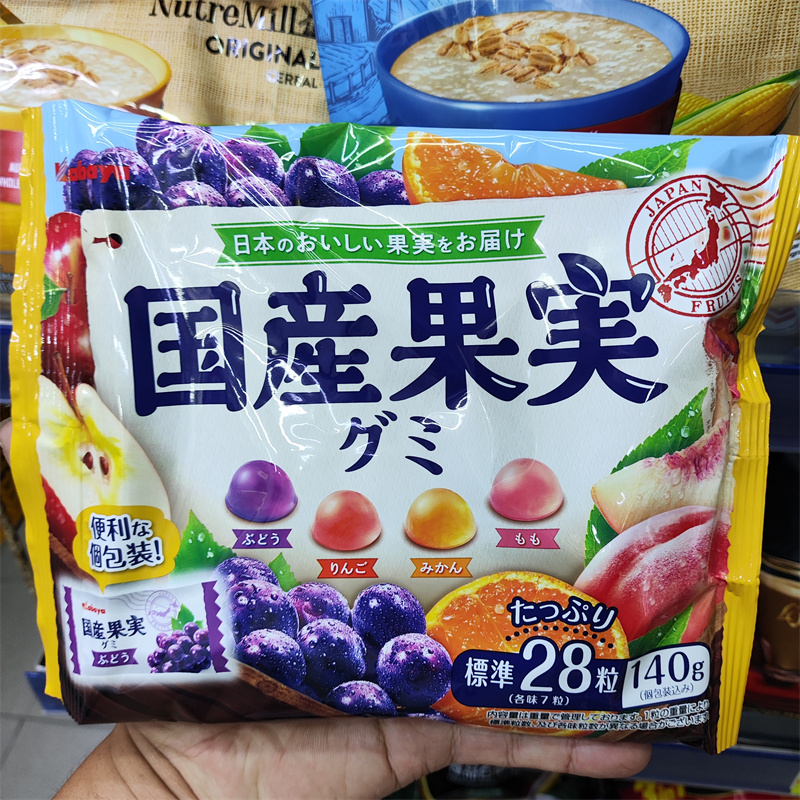 香港代购日本进口Kabaya水果味软糖果汁糖果软糖超好吃推荐零食