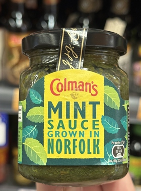 香港代购英国进口COLMANS高文MINTSAUCE薄荷酱165g烧烤蘸酱