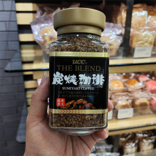 BLEND即溶炭烧咖啡瓶装 THE 90克提神咖啡 日本UCC 香港代购
