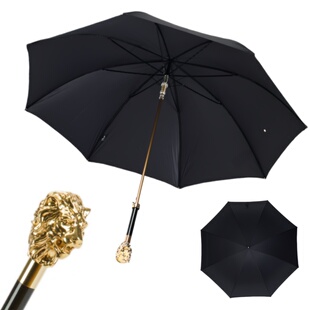 pasotti意大利雨伞劳斯莱斯金狮子防晒男士长柄自动绅士伞