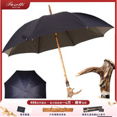 意大利Pasotti鹿角把手实木限量伞骨雨伞晴雨防晒总裁伞男士 遮阳