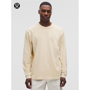 棉质针织长袖 恤 Wash LM3FKES Heavyweight lululemon 男士