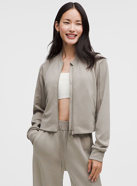 Ribbed Softstreme 女士罗纹短款夹克 速干丨lululemon丨LW3JP5S