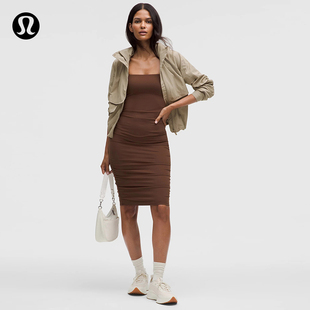 lululemon 女士褶饰细肩带洋装 LW1FL8S Nulu™ Ruched