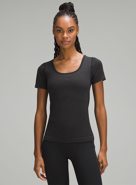 Ebb to Street 女士运动短袖 T 恤运动上衣丨lululemon丨 LW3FEJS