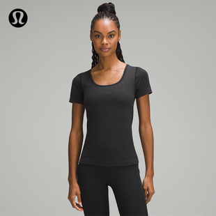 Ebb to Street 女士运动短袖 T 恤运动上衣丨lululemon丨 LW3FEJS