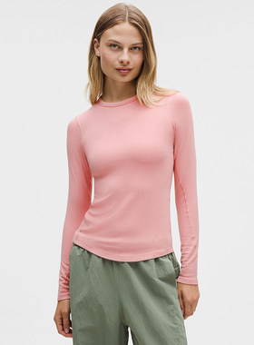 Hold Tight 女士紧身剪裁长袖 T 恤丨lululemon丨LW3FTFS
