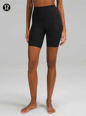 Align™ 女士运动高腰罗纹紧身短裤 8 裸感丨lululemon丨LW7CJDS